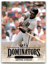 1994 Donruss 90's Dominators Batting Average Barry Bonds  San Francisco Giants