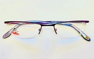 Betty Boop Womens Purple Eyeglasses Frame Petite Half Rim Nylor 1121 Violet 48mm - Picture 1 of 6