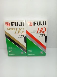 Fuji HG 120 Fugi HQ 120 Nastri di registrazione vuoti sigillati nuovi VHS - Foto 1 di 1