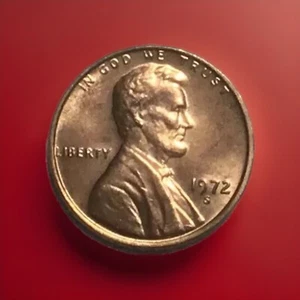 1972 S Lincoln cent Uncirculated Not BU FREE Shipping!!! - Picture 1 of 2