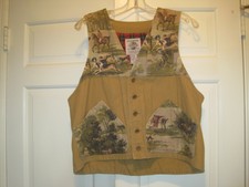 Vintage Banana Republic Equestrain Fox Hunting Vest, Men's Small