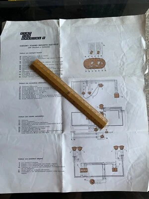 FIAT 124 SPECIAL T SCHEMA E VARIANTI IMP ELETTRICO - Immagine 1 di 2