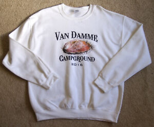 Vintage Original 2016 Van Damme Campground Sweatshirt, Size Large, Heavy Blend