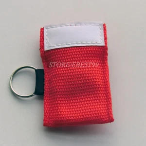 50 X Elysaid formazione di primo soccorso Mask Rcp 30: 2 CPR portachiavi Rosso - Picture 1 of 4