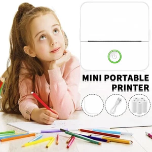 Mini Pocket Thermal Printer Wireless Bluetooth Inkless Photo Printing with Paper - Picture 1 of 20