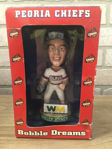 Midwest League Peoria Chiefs#6 Wally Joyner SGA NIB Vintage 2003 Logo Bobblehead Cover
