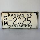 1956 Kansas License Plate 2025 Smith County SM Collector Man Cave Garage