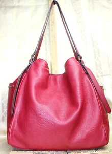Large Red Mia K. Collections Shoulder Bag - Picture 1 of 10
