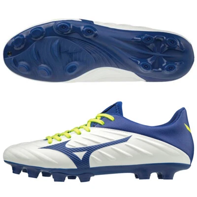 Zapatos de fútbol Mizuno Spike REBULA 2 V3 ancho P1GA1975 blanco × azul × amarillo US10 Foto 1 de 2