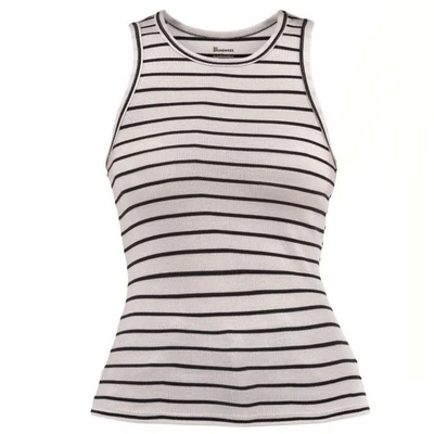 Linda camiseta sin mangas acanalada cuello alto No Boundaries Juniors XXL 20 nueva con etiquetas a rayas Foto 1 de 4