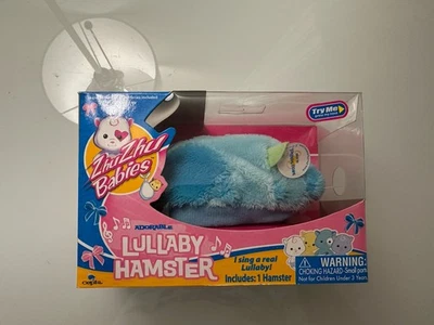 2010 Cepia Zhu Zhu Pets Babies Lullaby Hamster Blue MISS MABEL 4.28 NEW / RARE - image 1 of 4