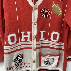 Vintage OSU Ohio State University J TWO Cardigan Size M - Picture 1 of 17