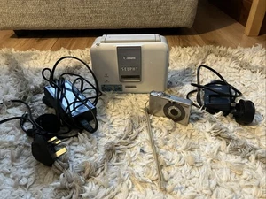 Canon IXUS 50 5.0MP Digital Camera - Silver Selphy Printer Charger Tested - Picture 1 of 15