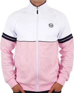 Sergio Tacchini Orion Track Top Pink/White - Picture 1 of 4