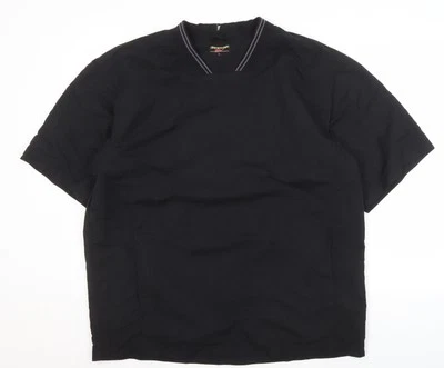 Dunlop Men's Black V-Neck Casual Short Sleeve Shirt - Imagem 1 de 4