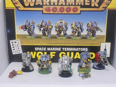 Warhammer 40k OOP 2nd edition Space Wolves Wolf Guard Terminators Box (1993) - Image 1 of 4
