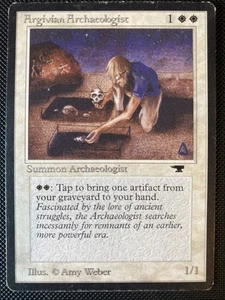 English - MTG Argivian Archeologist - MP - Antiquities - Picture 1 of 2