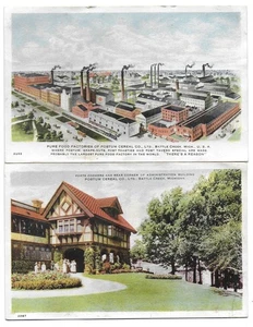Battle Creek, MI - Postum Cereal Co. LTD, Lot of 4 Postcards - Picture 1 of 4