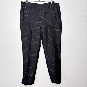 Talbots Anzughose gepunktet Größe 14 schwarz gold metallic Karriere Freizeit - Bild 1 von 9