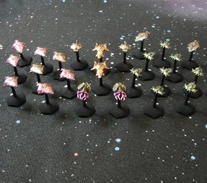 24 navi spaziali covata notturna dipinte + regole, grubs, morte silenziosa, metallo fuori produzione RAFM - Foto 1 di 14