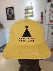 Cappello camionista vintage di precisione inox snapback made in USA giallo - Foto 1 di 9