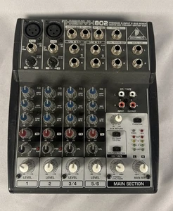 Xenyx 802 Mischpult ohne Netzteil Basic Simple Studio Song Recording Mixing Audio - Bild 1 von 7