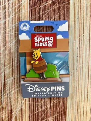 Parques Disney 2024 - Prendedor Winnie the Pooh Spring Rides - LE 4.000 NUEVO Foto 1 de 3