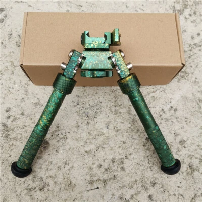 Rifle Bipod 4.75- 9" Foldable QD Picatinny Rail Mount Adjustable Leg CAMO Color - Image 1 of 4