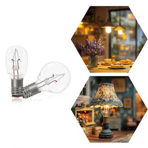 Evemodel 10pcs E5 Incandescent Bulbs Indicator Lights for 1:6 Scale Dollhouse - Picture 1 of 8