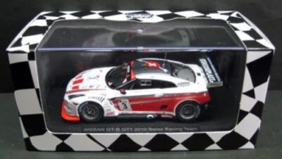EBBRO 1/43 NISSAN Skyline R35 GT-R GT1 2010 Swiss Racing Team #3 Model Car - Image 1 of 4