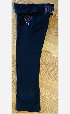 Leggings para niña PUMA negros adornados talla grande 12-14 💖 ¡¡¡BONITOS!!!! Foto 1 de 4