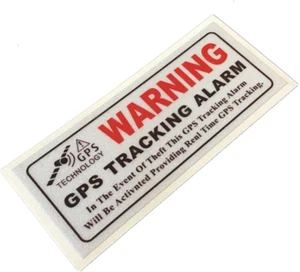 2PCS Car Styling Decals Warning GPS Tracking System Alarm Security anti Theft... - Picture 1 of 1