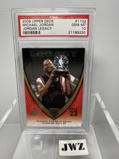 2008-09 Michael Jordan Legacy - Upper Deck - Playoffs: 5/19/98 PSA GEM MT 10