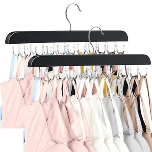 Bra Hanger for Closet 2-Pieces 20 Hooks Tank Top Hanger Space Saving Holds 40... - Picture 1 of 4