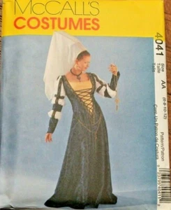 McCall's 4041 Misses Medieval Gown Dress Hat Costume Sewing Pattern 6-8-10-12 - Picture 1 of 2