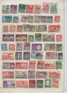SWITZERLAND:100 DIFFERENT,USED,OFF PAPER POSTAGE STAMPS.WHAT U C IS WHAT U GET - Picture 1 of 2