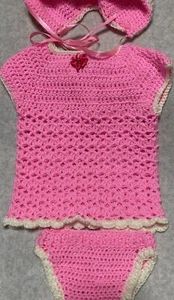 Handgefertigtes 3-6 Monate Baby Mädchen Kleid Set - Bild 1 von 6