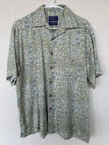 Vintage PENDLETON BAMBOO Button Front Full Pattern Shirt Men’s Size Medium - Picture 1 of 5