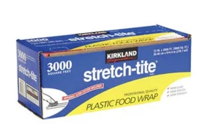 Kirkland Signature Stretch-Tite Premium Plastic Food Wrap 12" X 3000 ft - Picture 1 of 1