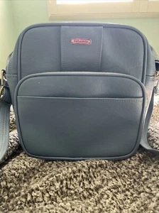 Vintage Samsonite Montbello II Tote Shoulder Weekender Carry On Bag Blue - Picture 1 of 9