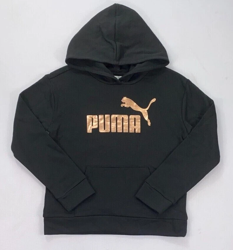 Sudadera con capucha forrada de lana PUMA Cat para niña de longitud corta M 8/10 NUEVA Foto 1 de 1