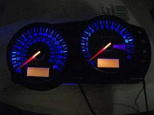 led clock upgrade kit lightenUPgrade BLUE KAWASAKI ZX9R E SERIES 01-02 - Picture 1 of 4