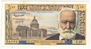 FRANCE 5 NEW FRANCS 1959 P:141a VF+ - Picture 1 of 2