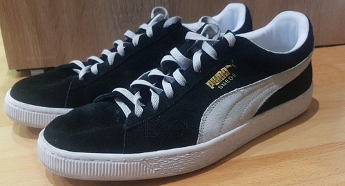 PUMA scamosciato nero bianco taglia EU 45