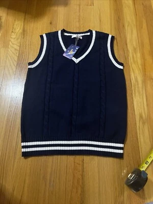 Uniforme universitario estilo británico JK cuello en V chaleco uniforme escolar suéter chaleco suéter Foto 1 de 4