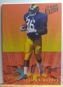 1993 Fleer Ultra All Rookie Series Jerome Bettis Rookie RC Card NM. FB02