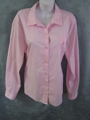 NUEVA Camisa para Mujer Covington Talla XL NUEVA CON ETIQUETAS Rosa Pétalo Fácil Cuidado Mezcla de Algodón Foto 1 de 4