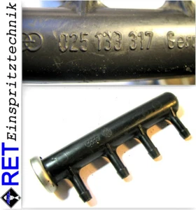 Einspritzleiste Kraftstoffverteiler 025133317 VW Bus Transporter T 3 original - Bild 1 von 4