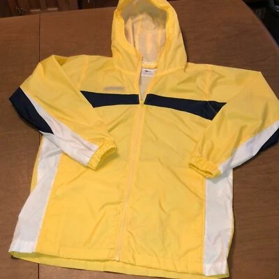 Chaqueta cortavientos ligera amarilla Columbia vintage para niños talla 10/12 Foto 1 de 4