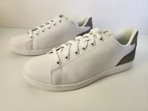 Ellen DeGeneres ED-Chapala Pure White Mitten Grab LEA Women Sz 8M - Picture 1 of 14